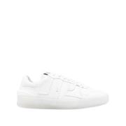 Lanvin Vita Läderlera Sneakers White, Dam