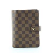 Louis Vuitton Vintage Vintage Brun Tyg Agenda Brown, Unisex