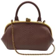 Chanel Vintage Pre-owned Läder chanel-vskor Brown, Dam