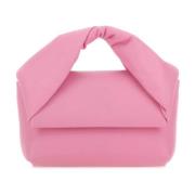 JW Anderson Rosa Läder Twister Handväska Pink, Dam