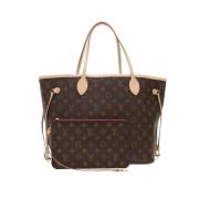 Louis Vuitton Vintage Förägande Brunt Canvas Louis Vuitton Neverfull T...