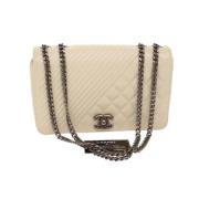 Chanel Vintage Pre-owned Läder chanel-vskor White, Dam