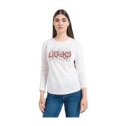 Liu Jo T-Shirt ECS T-Shirt Moda M/L White, Dam