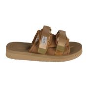 Suicoke Lätta Naturliga Beige Platta Sandaler Brown, Herr