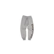 Disclaimer Leo Logo Print Sweatpants Gray, Dam