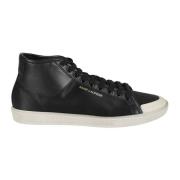 Saint Laurent Lyxiga Silkesneakers för Män Black, Herr