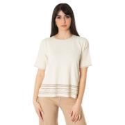 D.Exterior Knitwear Beige, Dam