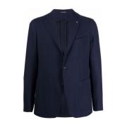 Tagliatore Knäppt Blazer Blue, Herr