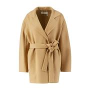 Chloé Klassisk Beige Ull-Kashmirjacka Beige, Dam