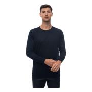 Kiton L?ngärmad T-shirt, Bl?, Regular Fit Blue, Herr