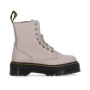 Dr. Martens Rosa Pebble Läderstövlar för Kvinnor Pink, Dam