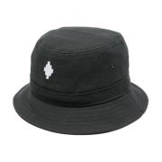 Marcelo Burlon Street Style Bucket Hat Black, Herr