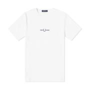 Fred Perry Broderad Logotyp T-Shirt Gray, Herr