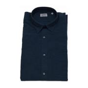 Aspesi Casual Polo Ärmelös Skjorta Blue, Herr