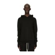 Rick Owens Sweatshirts Hoodies Black, Herr