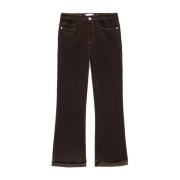 Frame Mini Bootcut Jeans Brown, Dam