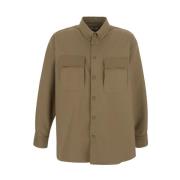 Off White Casual Shirts Beige, Herr