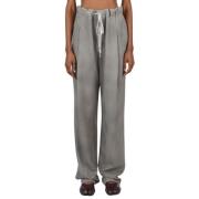 Maison Margiela Ull Dragsko Byxor Gray, Dam