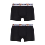 Moschino Boxershorts 2-pack Black, Herr