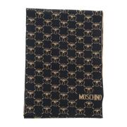 Moschino Fantasy Logotyp Halsdukar för Vintern Black, Dam