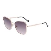 Liu Jo Rose Gold/Grey Violet Shaded Solglasögon Lj141S Pink, Dam