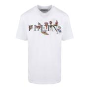 Philipp Plein SS Hawaii T-Skjorta White, Herr