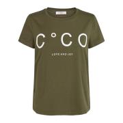 Co'Couture Army Signature T-Shirt Green, Dam