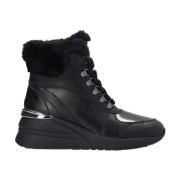 Liu Jo Alyssa 05 Mid Sneaker - Läder Snörkängor Black, Dam