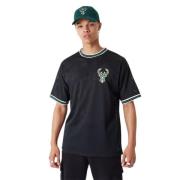 New Era Svart Bucks NBA Mesh Tee Black, Herr