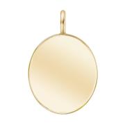 Julie Sandlau Classic Signet Pendant - 14k guld Beige, Dam