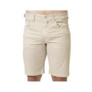 Jacob Cohën Beige Bermuda Shorts i Bomullskanvas Beige, Herr