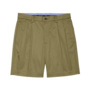 Brooks Brothers Stretch Short med pressveck framtill Green, Herr