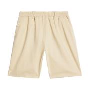 Ami Paris Sand Beige Bomulls Chino Shorts Beige, Herr