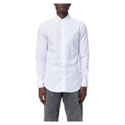 Etro Slim Fit Fuji Button Down Skjorta White, Herr