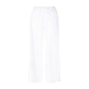 P.a.r.o.s.h. Wide Trousers White, Dam