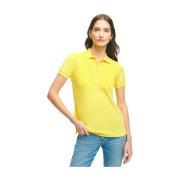 Brooks Brothers Supima Cotton Stretch Pique Polotröja Yellow, Dam