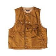 Engineered Garments Täck Vest Coyote Flight Satin Brown, Herr