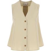 Alysi Vests Beige, Dam