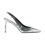 Scarosso Sutton Elaphe Pumps Gray, Dam