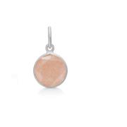 Frk. Lisberg Cat Pendant Peach Moonstone Silver Pink, Dam