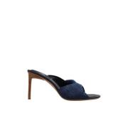 Jacquemus Bagnu denim mules Blue, Dam