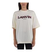 Lanvin Curb T-Shirt - Stilren och väm Beige, Dam
