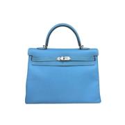 Hermès Vintage Pre-owned Läder handvskor Blue, Dam