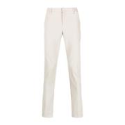 Dondup Gråa Straight-Leg Chino Byxor Gray, Herr