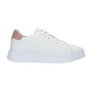 Sun68 Rosa Vit Läder Sneaker White, Dam