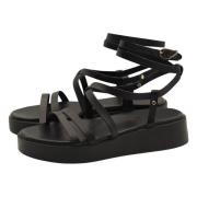 Ancient Greek Sandals Tidlös Elegans Svarta Sandaler Black, Dam