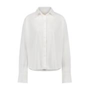 Jane Lushka Sofistikerad Buttoned Skjorta i Vit White, Dam