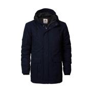 Petrol Bekväm Vinter Anorak Jacka Blue, Herr