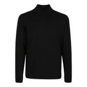 Drumohr Svart Turtle Neck Tröja Black, Herr