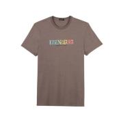 Eden Park Rund hals t-shirt Gray, Herr